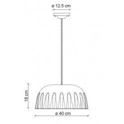 MADAME GRES CERAMICZNA LAMPA WISZĄCA     C2570   FERROLUCE